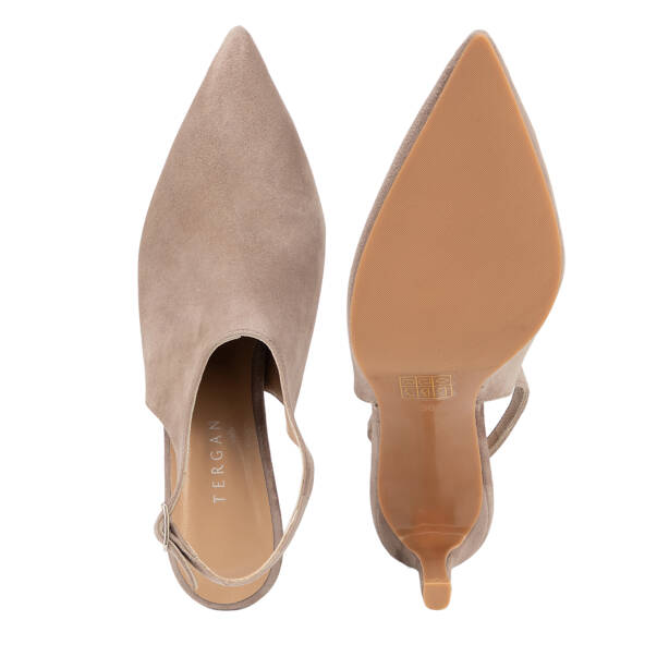 Vizon Hakiki Süet Deri Kadın Stiletto - K26I1AY68693-A02 - 6