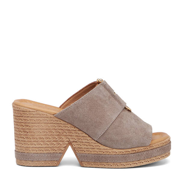 Vizon Hakiki Süet Deri Kadın Terlik - K26Y1TR68606-A02 