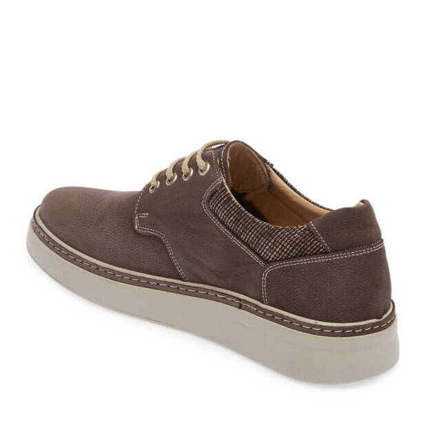 Vizon Hakiki Nubuk Deri Erkek Casual Ayakkabı - E24I1AY56599-A65 - 3