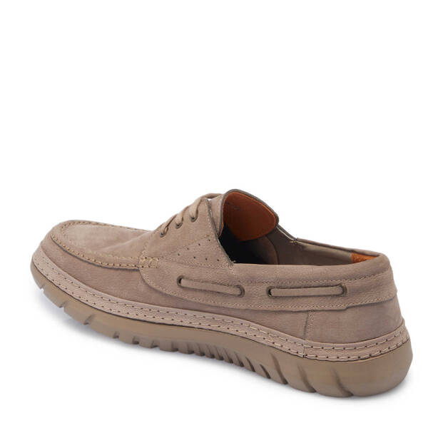 Vizon Hakiki Nubuk Deri Erkek Casual Ayakkabı - E24I1AY56685-A65 - 3