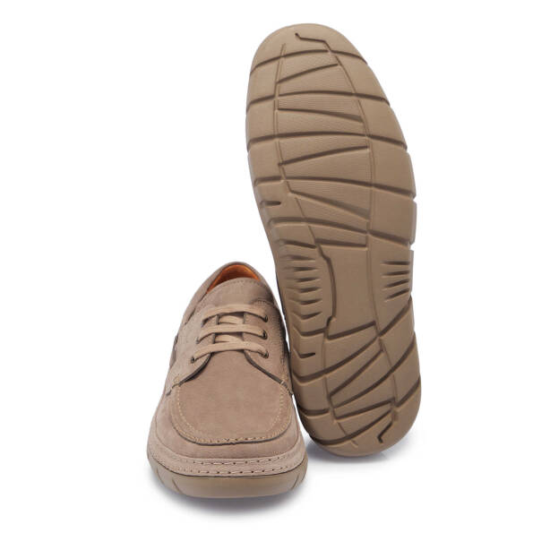 Vizon Hakiki Nubuk Deri Erkek Casual Ayakkabı - E24I1AY56685-A65 - 4