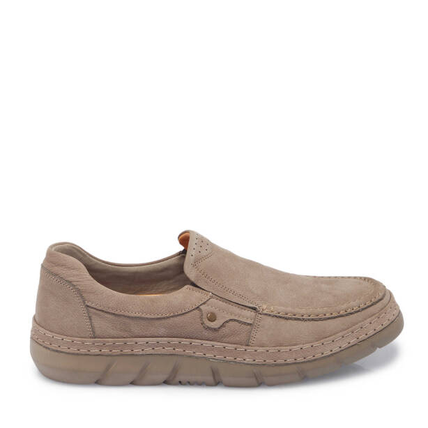 Vizon Nubuk Deri Erkek Casual Ayakkabı - E24I1AY56686-A65 - 3