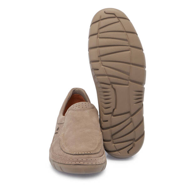 Vizon Nubuk Deri Erkek Casual Ayakkabı - E24I1AY56686-A65 - 4