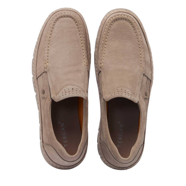 Vizon Nubuk Deri Erkek Casual Ayakkabı - E24I1AY56686-A65 - 5