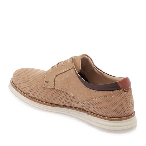 Vizon Nubuk Deri Erkek Casual Ayakkabı - E24I1AY56738-B21 - 2