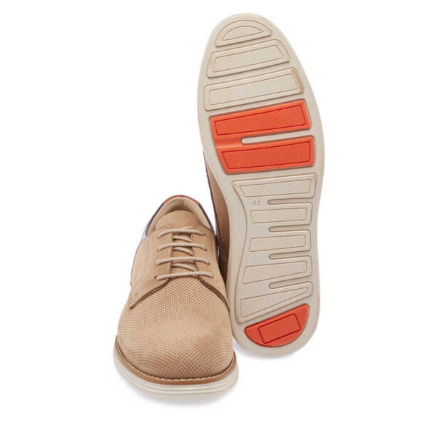 Vizon Nubuk Deri Erkek Casual Ayakkabı - E24I1AY56738-B21 - 4