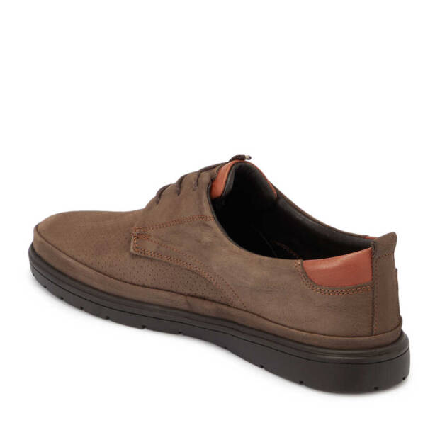 Vizon Nubuk Deri Erkek Casual Ayakkabı - E24I1AY56741-A65 - 2