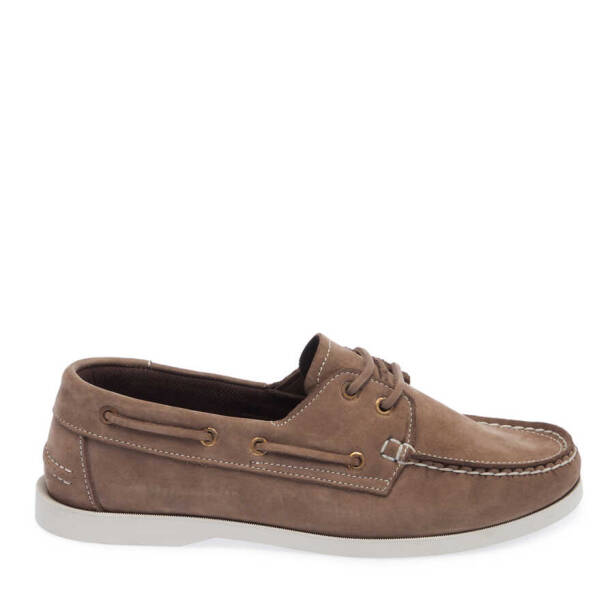 Vizon Nubuk Deri Erkek Casual Ayakkabı - E24I1AY56747-A65 - 3