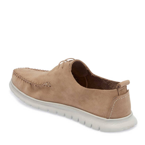 Vizon Nubuk Deri Erkek Casual Ayakkabı - E24I1AY56757-B21 - 2