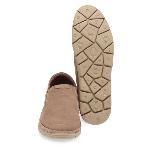 Vizon Nubuk Deri Erkek Casual Ayakkabı - E24I1AY56762-A65 - 4