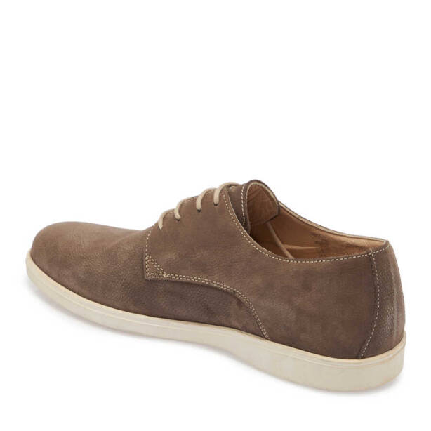 Vizon Nubuk Deri Erkek Casual Ayakkabı - E24I1AY56768-A65 - 2