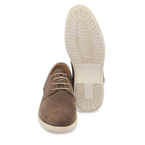 Vizon Nubuk Deri Erkek Casual Ayakkabı - E24I1AY56768-A65 - 4