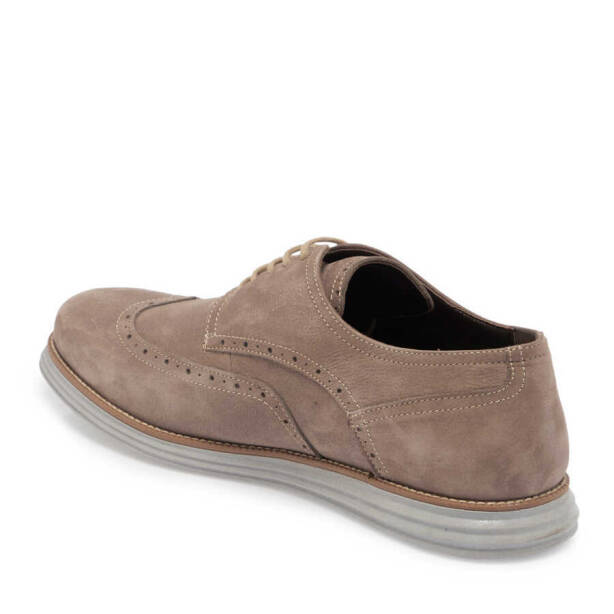 Vizon Hakiki Nubuk Deri Erkek Casual Ayakkabı - E24I1AY56906-B21 - 3