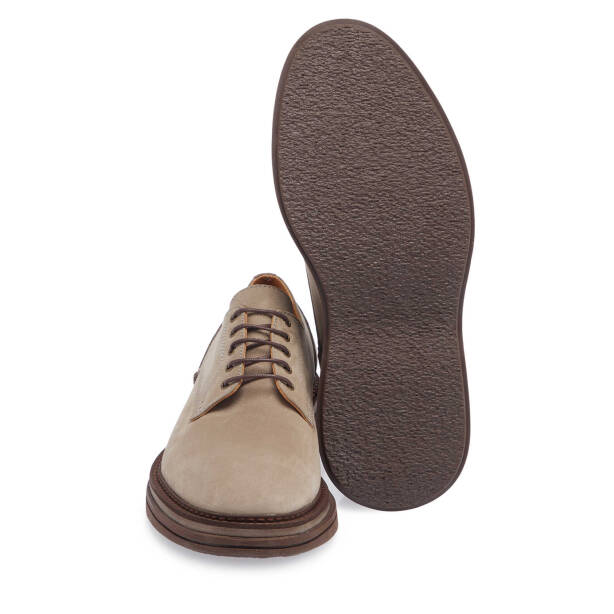 Vizon Hakiki Nubuk Deri Erkek Casual Ayakkabı - E24I1AY56910-A65 - 4