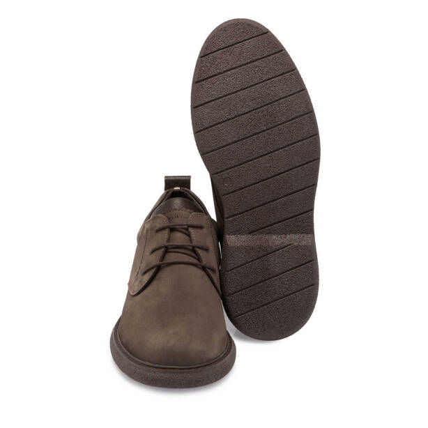 Vizon Nubuk Deri Erkek Casual Ayakkabı - E24S1AY56950-B21 - 4