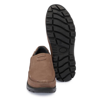 Vizon Nubuk Deri Erkek Casual Ayakkabı - E24S1AY56996-B21 - 4