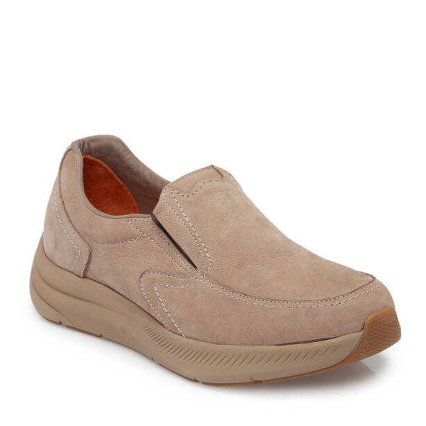 Vizon Nubuk Deri Erkek Casual Ayakkabı - E24S1AY57015-A65 - Tergan