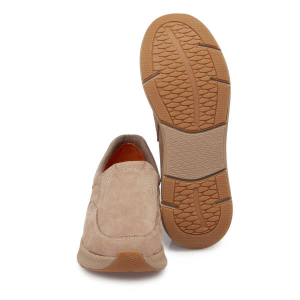 Vizon Nubuk Deri Erkek Casual Ayakkabı - E24S1AY57015-A65 - 4