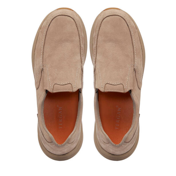 Vizon Nubuk Deri Erkek Casual Ayakkabı - E24S1AY57015-A65 - Tergan