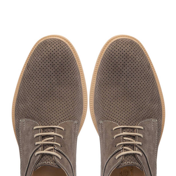 Vizon Hakiki Nubuk Deri Erkek Casual Ayakkabı - E25I1AY57160-A65 - 5