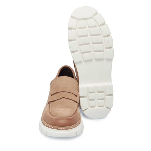 Vizon Hakiki Nubuk Deri Erkek Casual Ayakkabı - E25I1AY57162-B21 - 4