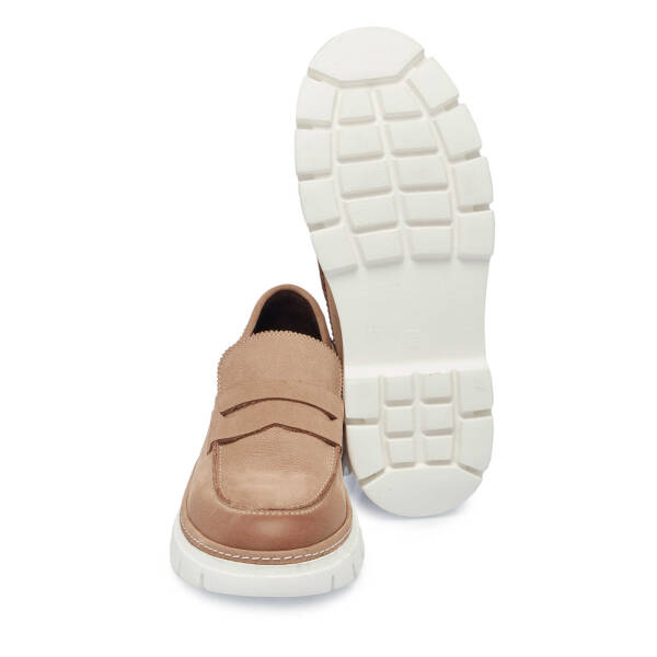 Vizon Hakiki Nubuk Deri Erkek Casual Ayakkabı - E25I1AY57162-B21 - 4