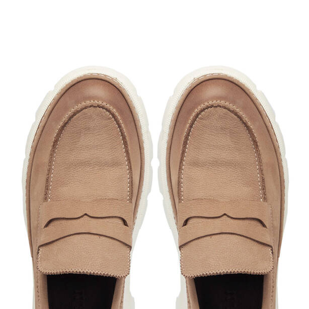 Vizon Hakiki Nubuk Deri Erkek Casual Ayakkabı - E25I1AY57162-B21 - 5