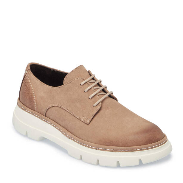 Vizon Hakiki Nubuk Deri Erkek Casual Ayakkabı - E25I1AY57163-B21 - 1