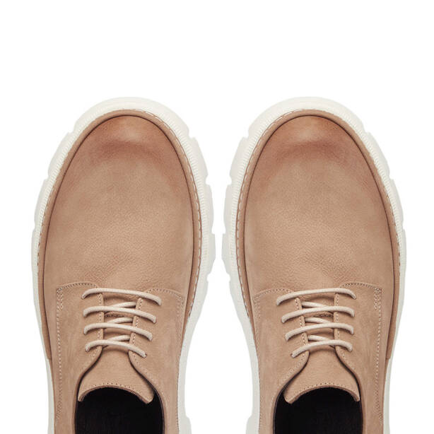 Vizon Hakiki Nubuk Deri Erkek Casual Ayakkabı - E25I1AY57163-B21 - 5