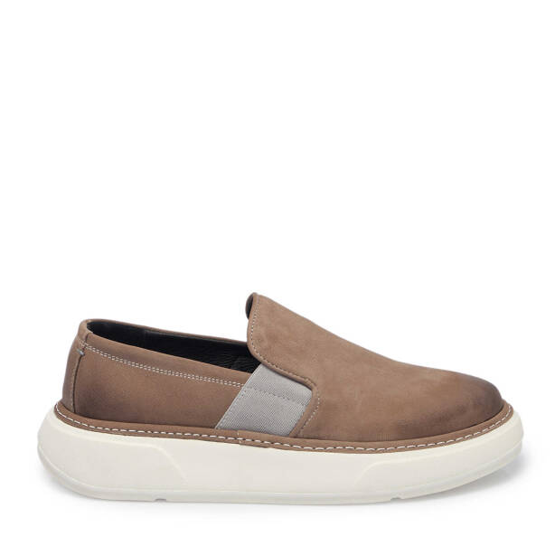 Vizon Hakiki Nubuk Deri Erkek Casual Ayakkabı - E25I1AY57164-U5R - 3