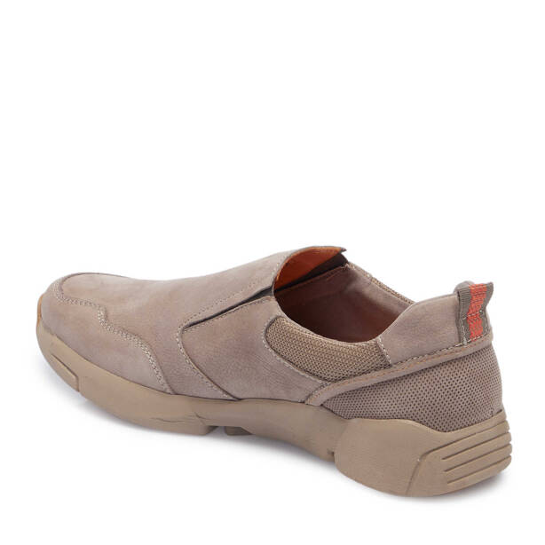 Vizon Hakiki Nubuk Deri Erkek Casual Ayakkabı - E25I1AY57178-A65 - Tergan