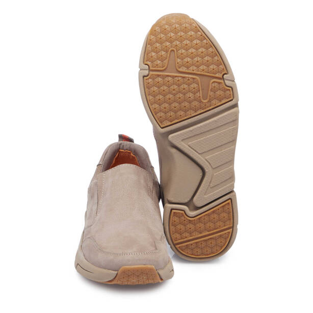 Vizon Hakiki Nubuk Deri Erkek Casual Ayakkabı - E25I1AY57178-A65 - Tergan