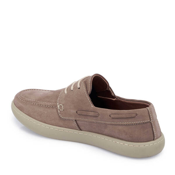 Vizon Hakiki Nubuk Deri Erkek Casual Ayakkabı - E25I1AY57294-B21 - 2