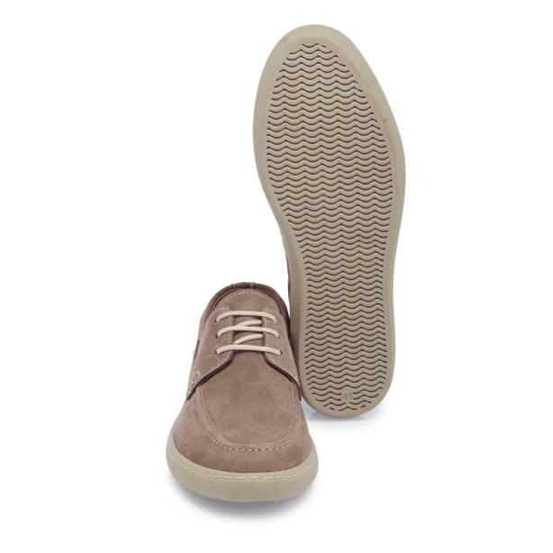 Vizon Hakiki Nubuk Deri Erkek Casual Ayakkabı - E25I1AY57294-B21 - 4