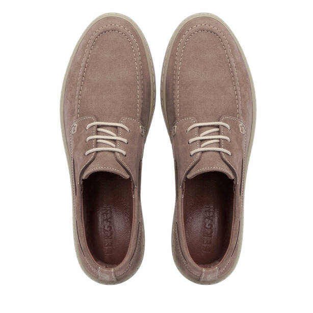 Vizon Hakiki Nubuk Deri Erkek Casual Ayakkabı - E25I1AY57294-B21 - 5