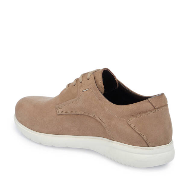 Vizon Nubuk Deri Erkek Casual Ayakkabı - E25I1AY57323-B21 - 2