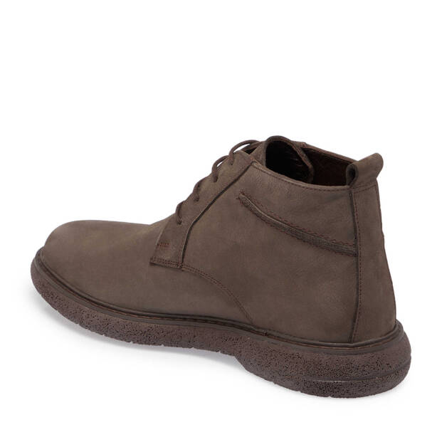 Vizon Nubuk Deri Erkek Casual Bot - E24K1BT56952-B21 - 2