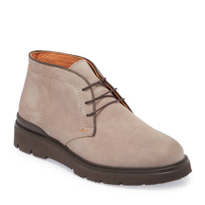 Vizon Nubuk Deri Erkek Casual Bot - E24K1BT57014-A65 - 1