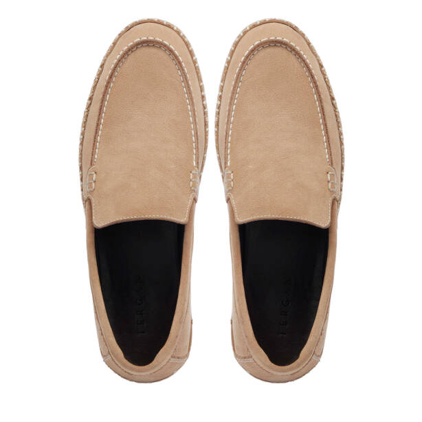 Vizon Hakiki Nubuk Deri Erkek Espadril - E25I1AY57215-A65 - Tergan