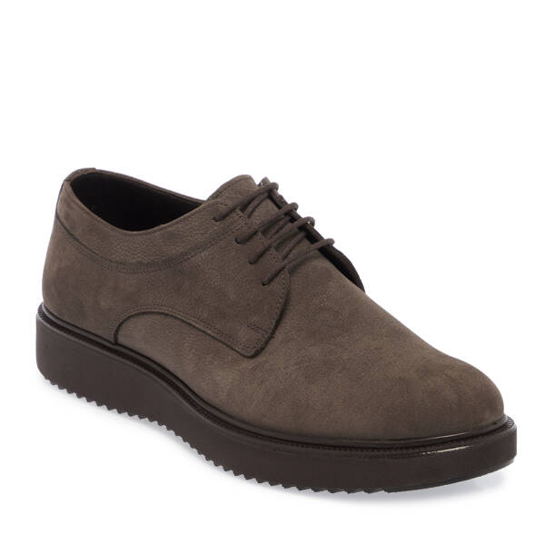 Vizon Nubuk Deri Erkek Klasik Ayakkabı - E25S1AY57506-B21 - 1