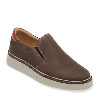  Vizon Nubuk Deri Erkek Loafer - E24I1AY56600-A65 - 1