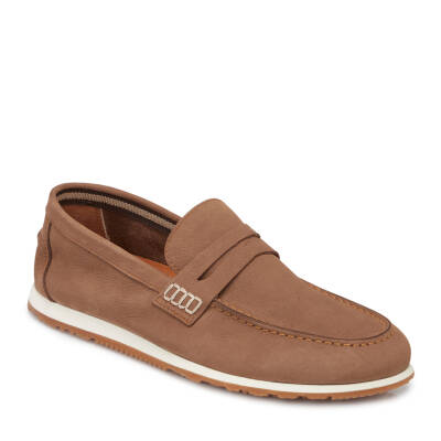 Vizon Nubuk Deri Erkek Loafer - E24I1AY56630-B21 - 1