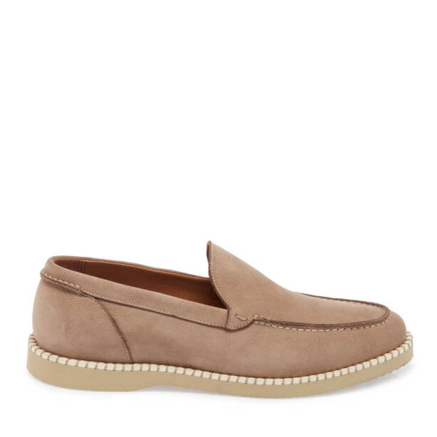 Vizon Nubuk Deri Erkek Loafer - E24I1AY56641-A65 - 3