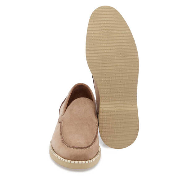 Vizon Nubuk Deri Erkek Loafer - E24I1AY56641-A65 - 4