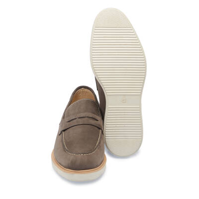Vizon Nubuk Deri Erkek Loafer - E25I1AY57161-A65 - 4
