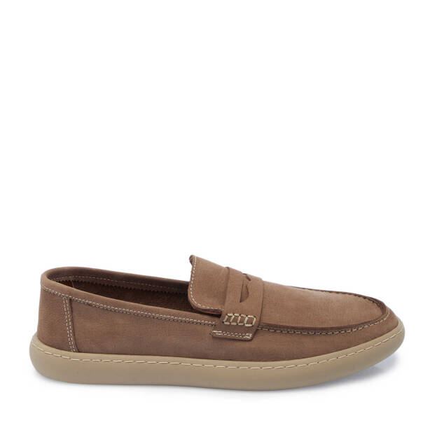 Vizon Nubuk Deri Erkek Loafer - E25I1AY57295-B21 - 3