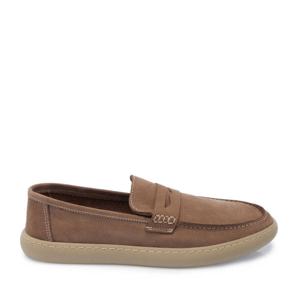 Vizon Nubuk Deri Erkek Loafer - E25I1AY57295-B21 - 3