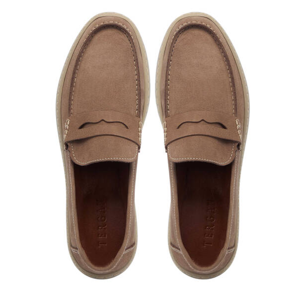 Vizon Nubuk Deri Erkek Loafer - E25I1AY57295-B21 - 5