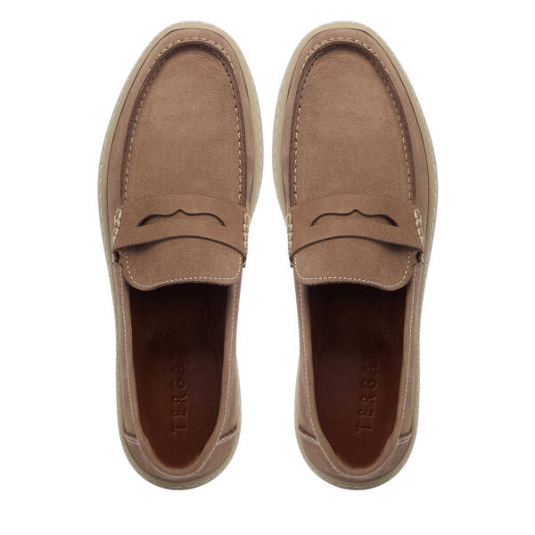 Vizon Nubuk Deri Erkek Loafer - E25I1AY57295-B21 - 5