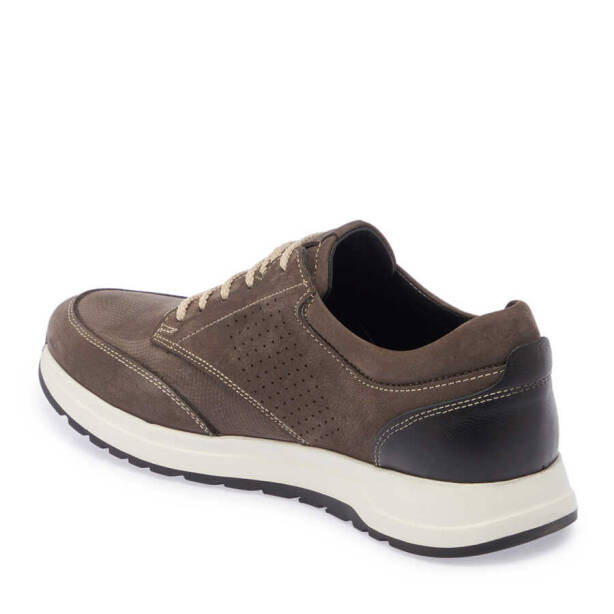 Vizon Hakiki Nubuk Deri Erkek Sneaker - E24I1AY56739-A65 - 3